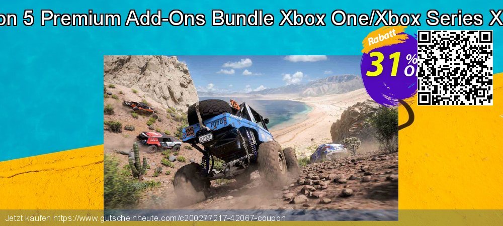 Forza Horizon 5 Premium Add-Ons Bundle Xbox One/Xbox Series X|S/PC - WW  ausschließlich Disagio Bildschirmfoto