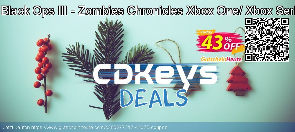 Call of Duty Black Ops III - Zombies Chronicles Xbox One/ Xbox Series X|S - US  wunderbar Sale Aktionen Bildschirmfoto
