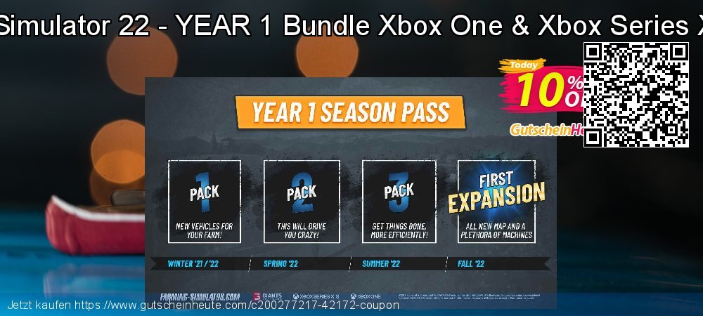 Farming Simulator 22 - YEAR 1 Bundle Xbox One & Xbox Series X|S - WW  verblüffend Außendienst-Promotions Bildschirmfoto