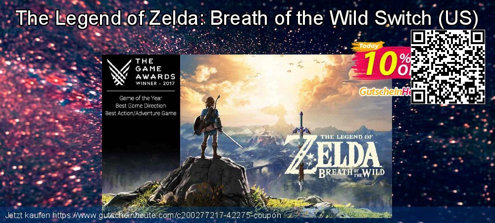 The Legend of Zelda: Breath of the Wild Switch - US  umwerfende Preisreduzierung Bildschirmfoto