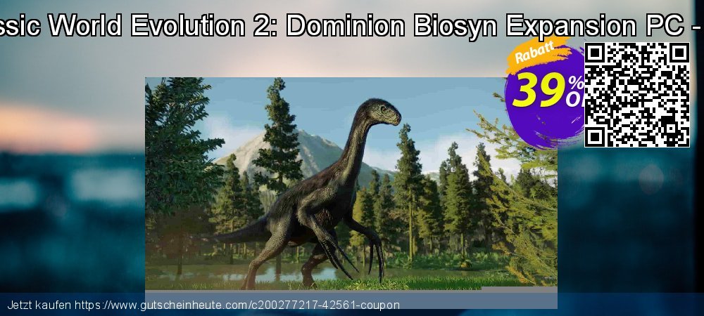 Jurassic World Evolution 2: Dominion Biosyn Expansion PC - DLC exklusiv Verkaufsförderung Bildschirmfoto
