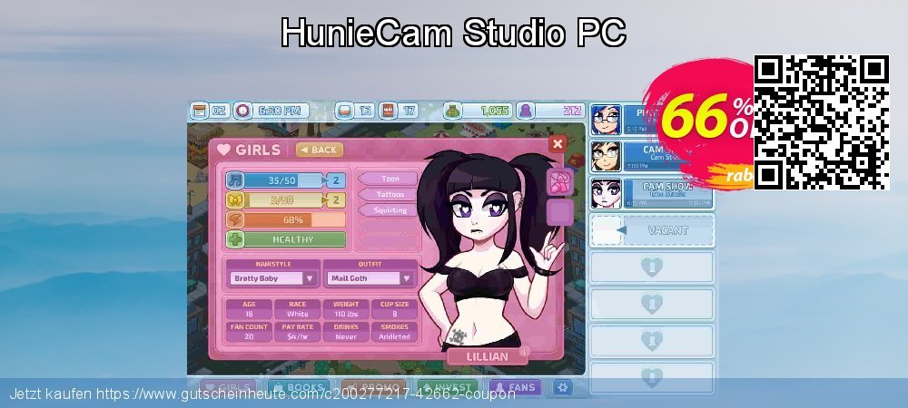 HunieCam Studio PC fantastisch Disagio Bildschirmfoto