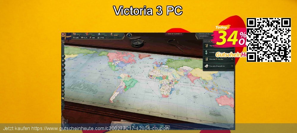 Victoria 3 PC geniale Förderung Bildschirmfoto