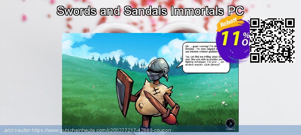Swords and Sandals Immortals PC formidable Preisnachlass Bildschirmfoto