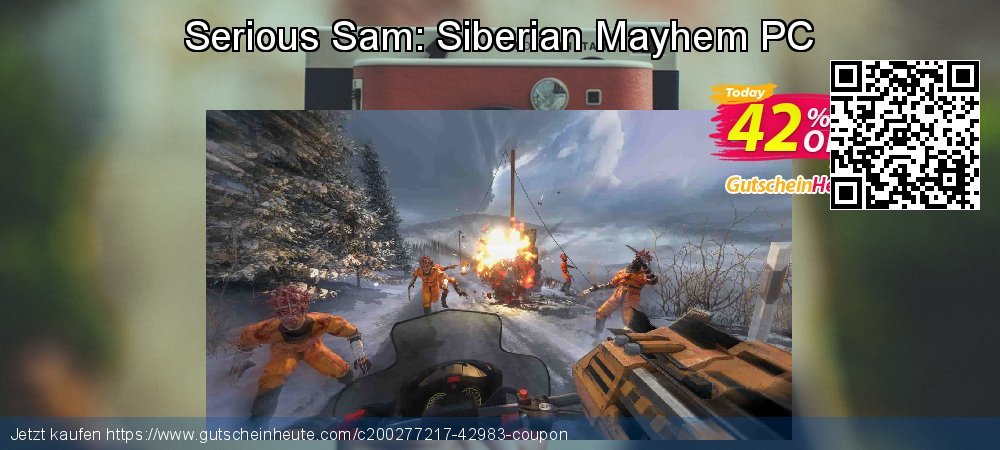 Serious Sam: Siberian Mayhem PC toll Diskont Bildschirmfoto