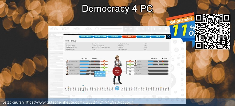 Democracy 4 PC geniale Preisnachlass Bildschirmfoto