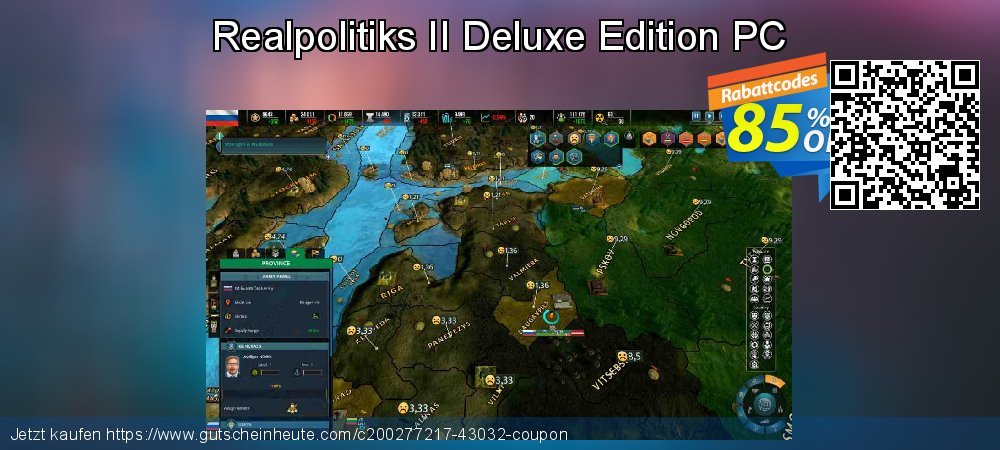 Realpolitiks II Deluxe Edition PC erstaunlich Promotionsangebot Bildschirmfoto
