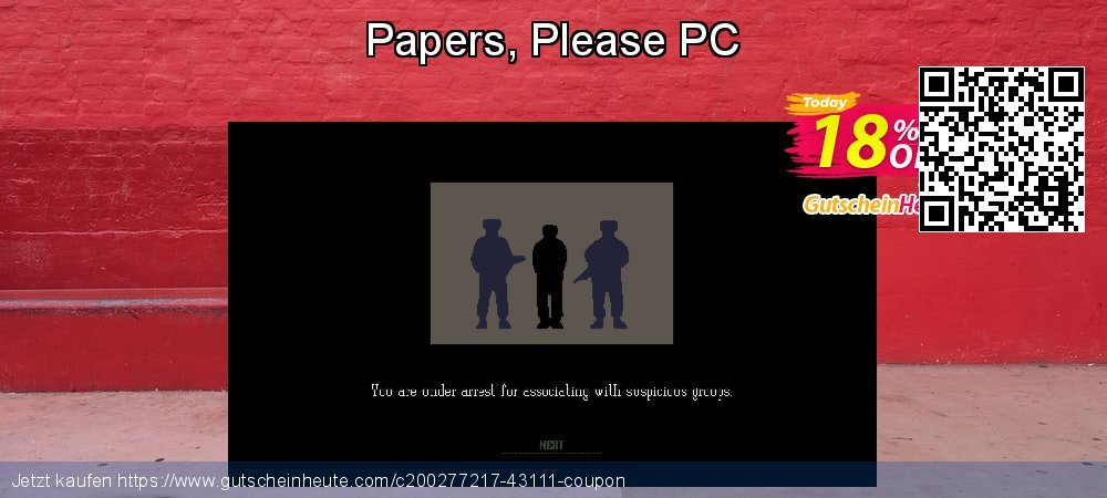 Papers, Please PC aufregenden Beförderung Bildschirmfoto