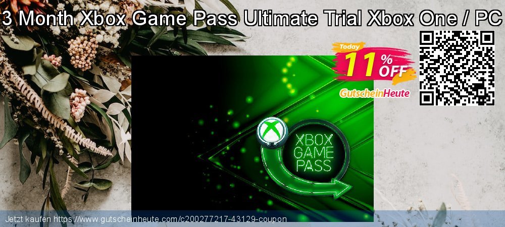 3 Month Xbox Game Pass Ultimate Trial Xbox One / PC wunderbar Sale Aktionen Bildschirmfoto