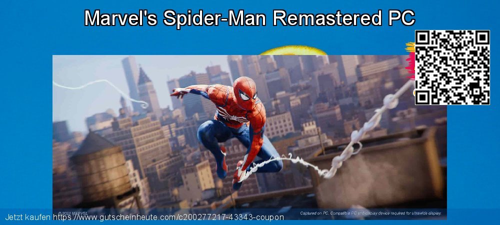Marvel&#039;s Spider-Man Remastered PC unglaublich Verkaufsförderung Bildschirmfoto