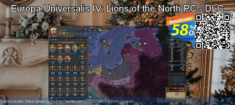 Europa Universalis IV: Lions of the North PC - DLC fantastisch Ausverkauf Bildschirmfoto