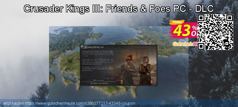 Crusader Kings III: Friends & Foes PC - DLC wunderbar Preisreduzierung Bildschirmfoto