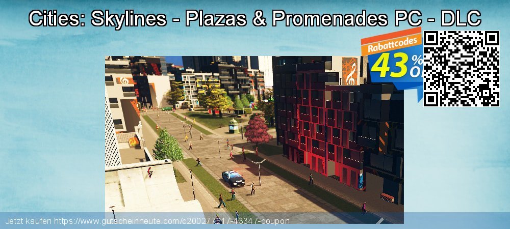 Cities: Skylines - Plazas & Promenades PC - DLC atemberaubend Preisnachlass Bildschirmfoto