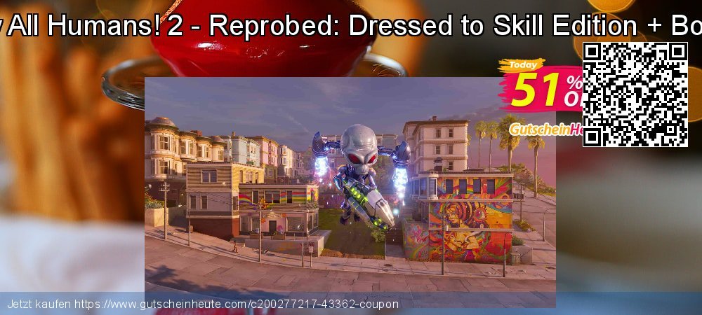 Destroy All Humans! 2 - Reprobed: Dressed to Skill Edition + Bonus PC geniale Außendienst-Promotions Bildschirmfoto