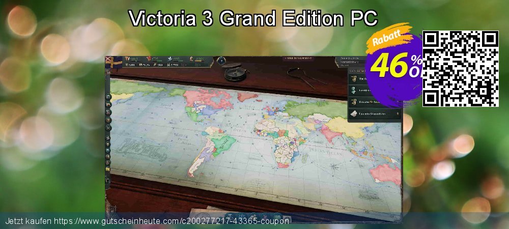 Victoria 3 Grand Edition PC spitze Förderung Bildschirmfoto