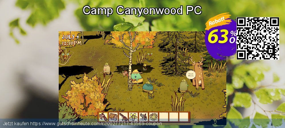 Camp Canyonwood PC überraschend Förderung Bildschirmfoto