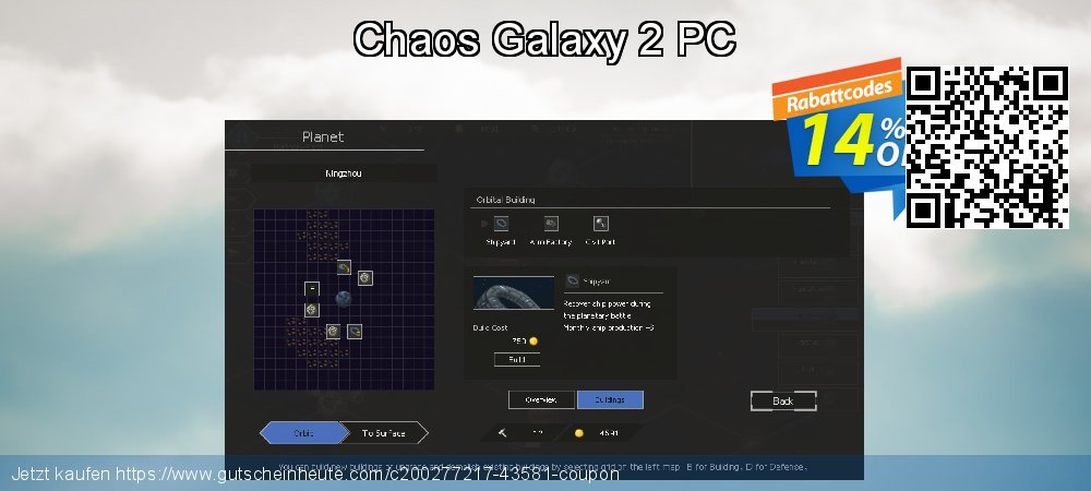 Chaos Galaxy 2 PC genial Verkaufsförderung Bildschirmfoto
