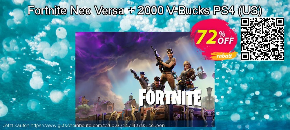 Fortnite Neo Versa + 2000 V-Bucks PS4 - US  aufregenden Rabatt Bildschirmfoto