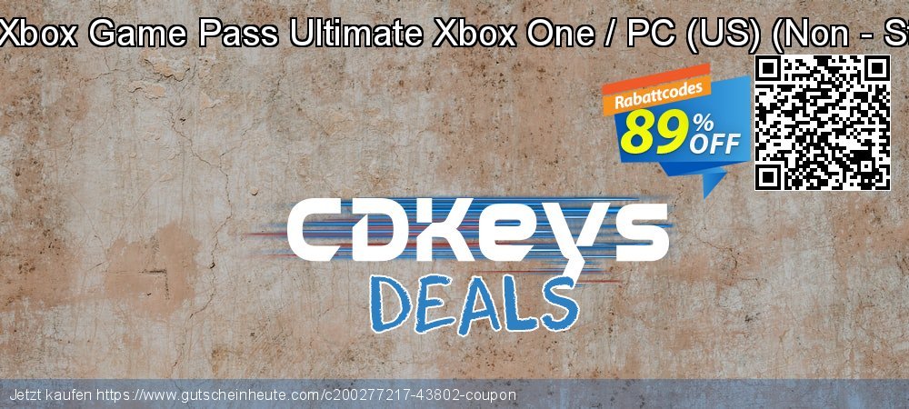 1 Month Xbox Game Pass Ultimate Xbox One / PC - US - Non - Stackable  uneingeschränkt Verkaufsförderung Bildschirmfoto