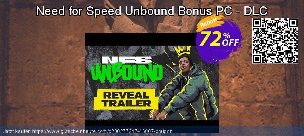 Need for Speed Unbound Bonus PC - DLC erstaunlich Förderung Bildschirmfoto