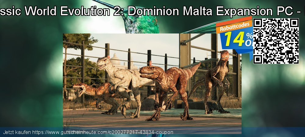 Jurassic World Evolution 2: Dominion Malta Expansion PC - DLC ausschließlich Ermäßigung Bildschirmfoto