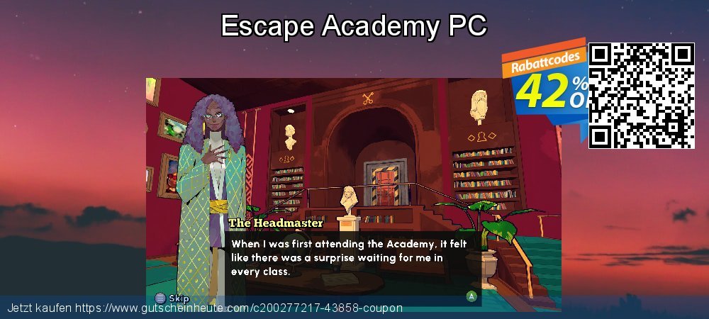 Escape Academy PC geniale Förderung Bildschirmfoto