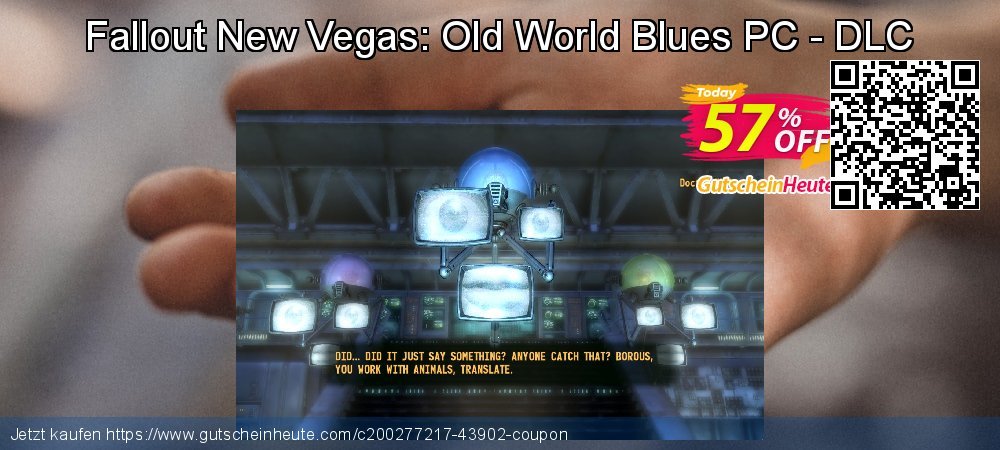 Fallout New Vegas: Old World Blues PC - DLC fantastisch Ermäßigung Bildschirmfoto