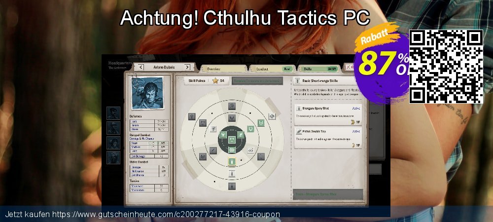 Achtung! Cthulhu Tactics PC faszinierende Promotionsangebot Bildschirmfoto
