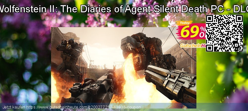 Wolfenstein II: The Diaries of Agent Silent Death PC - DLC fantastisch Promotionsangebot Bildschirmfoto