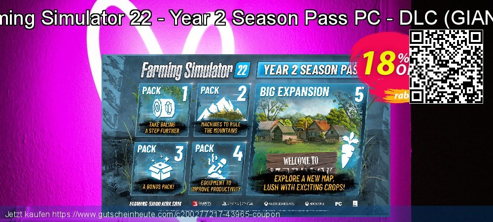 Farming Simulator 22 - Year 2 Season Pass PC - DLC - GIANTS  großartig Preisnachlässe Bildschirmfoto