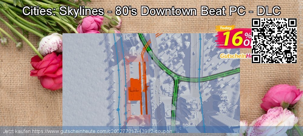 Cities: Skylines - 80&#039;s Downtown Beat PC - DLC geniale Preisnachlässe Bildschirmfoto