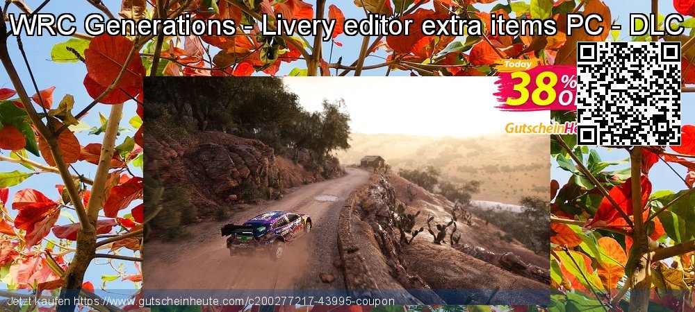 WRC Generations - Livery editor extra items PC - DLC fantastisch Beförderung Bildschirmfoto