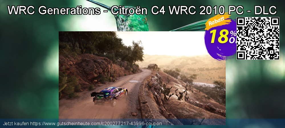 WRC Generations - Citroën C4 WRC 2010 PC - DLC großartig Sale Aktionen Bildschirmfoto