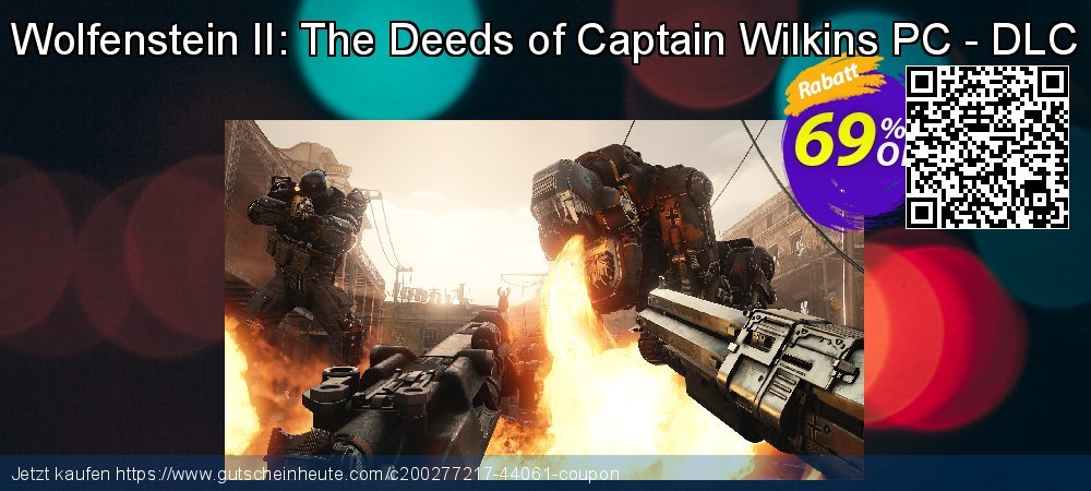 Wolfenstein II: The Deeds of Captain Wilkins PC - DLC super Preisnachlass Bildschirmfoto