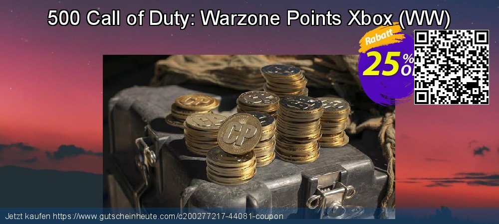 500 Call of Duty: Warzone Points Xbox - WW  uneingeschränkt Sale Aktionen Bildschirmfoto