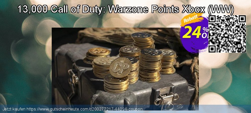 13,000 Call of Duty: Warzone Points Xbox - WW  verblüffend Preisreduzierung Bildschirmfoto