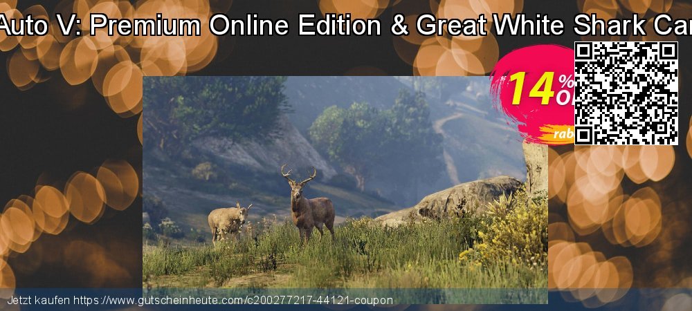 Grand Theft Auto V: Premium Online Edition & Great White Shark Card Bundle PC wunderbar Nachlass Bildschirmfoto