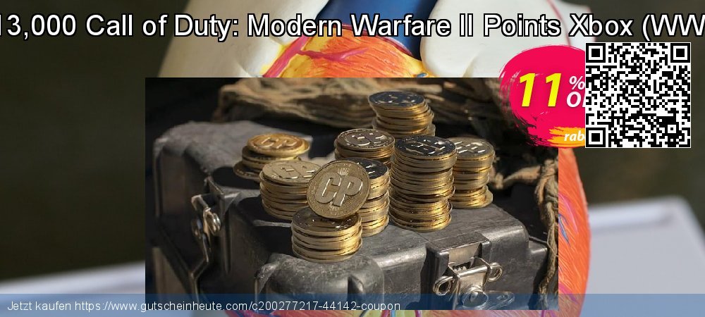 13,000 Call of Duty: Modern Warfare II Points Xbox - WW  exklusiv Verkaufsförderung Bildschirmfoto