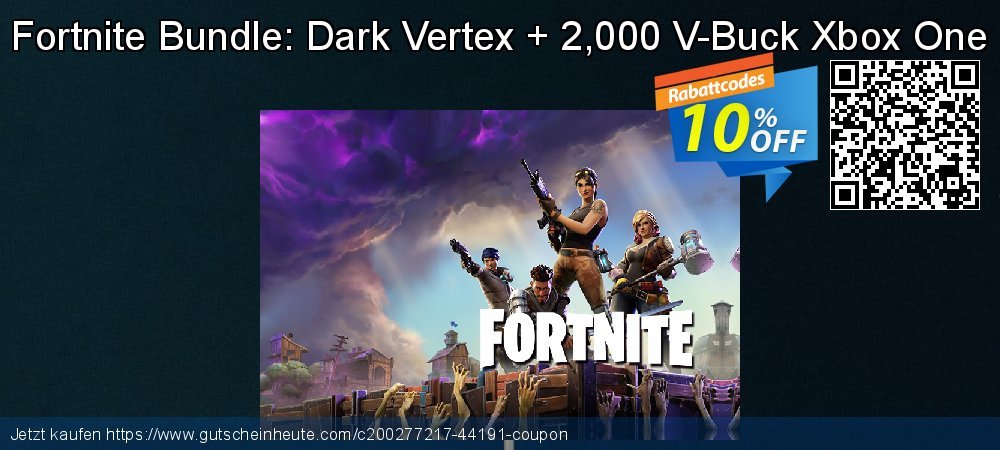 Fortnite Bundle: Dark Vertex + 2,000 V-Buck Xbox One verwunderlich Ermäßigung Bildschirmfoto