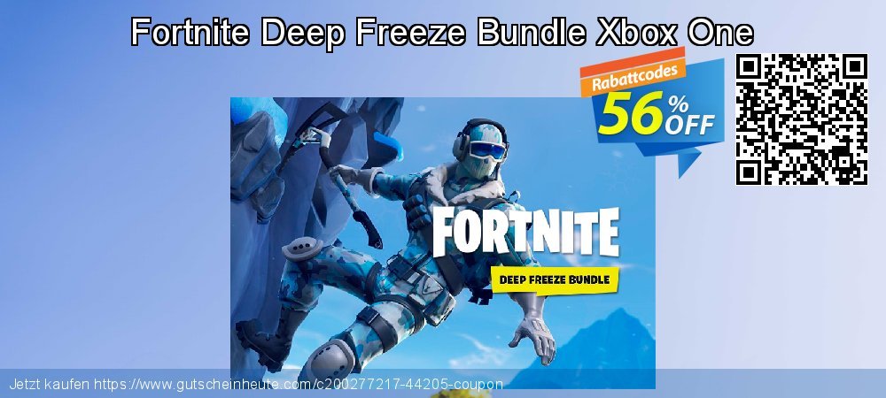 Fortnite Deep Freeze Bundle Xbox One uneingeschränkt Promotionsangebot Bildschirmfoto