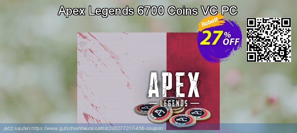 Apex Legends 6700 Coins VC PC erstaunlich Beförderung Bildschirmfoto