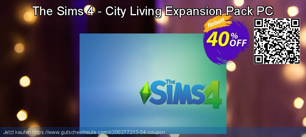 The Sims 4 - City Living Expansion Pack PC geniale Rabatt Bildschirmfoto
