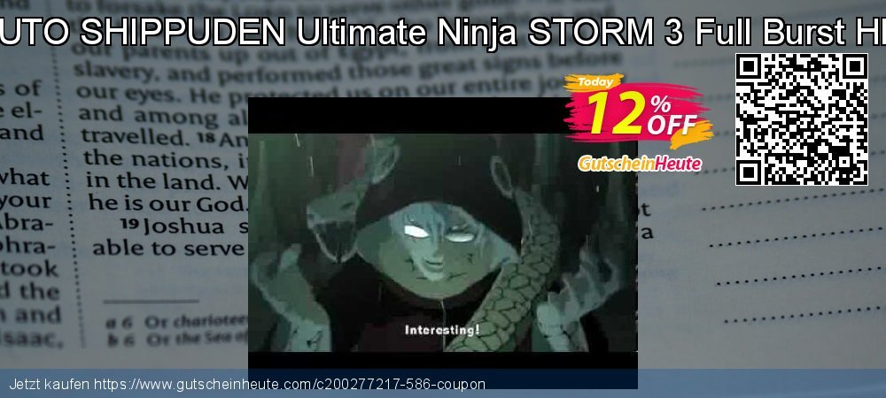 NARUTO SHIPPUDEN Ultimate Ninja STORM 3 Full Burst HD PC super Verkaufsförderung Bildschirmfoto