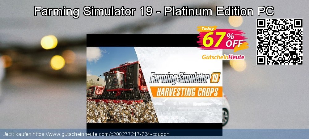 Farming Simulator 19 - Platinum Edition PC Sonderangebote Promotionsangebot Bildschirmfoto