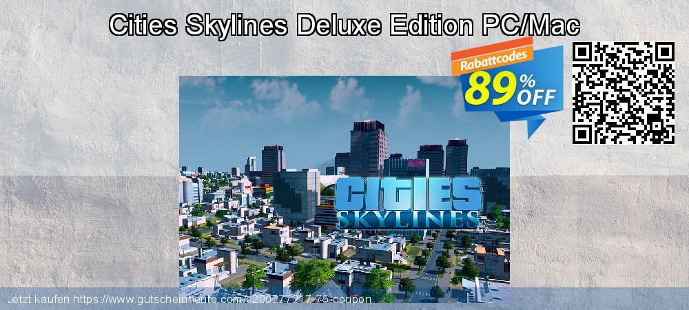 Cities Skylines Deluxe Edition PC/Mac überraschend Promotionsangebot Bildschirmfoto