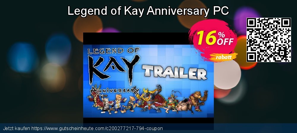 Legend of Kay Anniversary PC ausschließenden Preisnachlass Bildschirmfoto