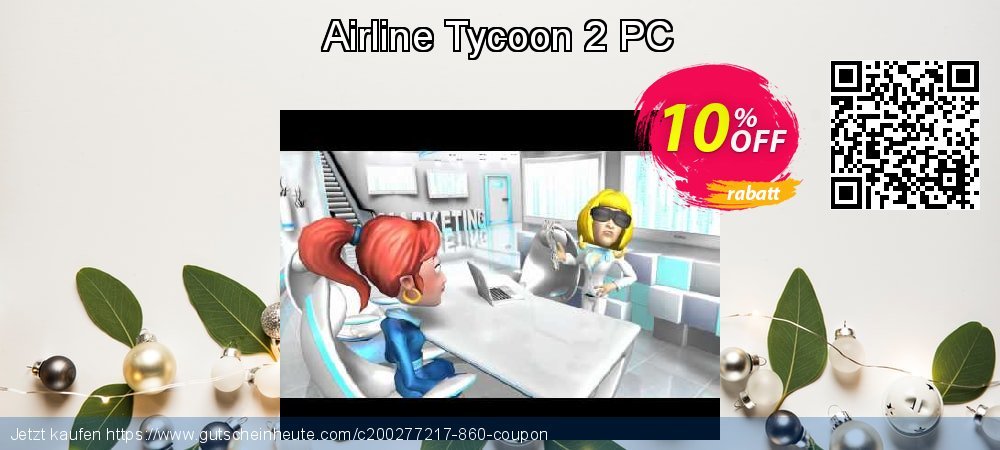 Airline Tycoon 2 PC unglaublich Außendienst-Promotions Bildschirmfoto