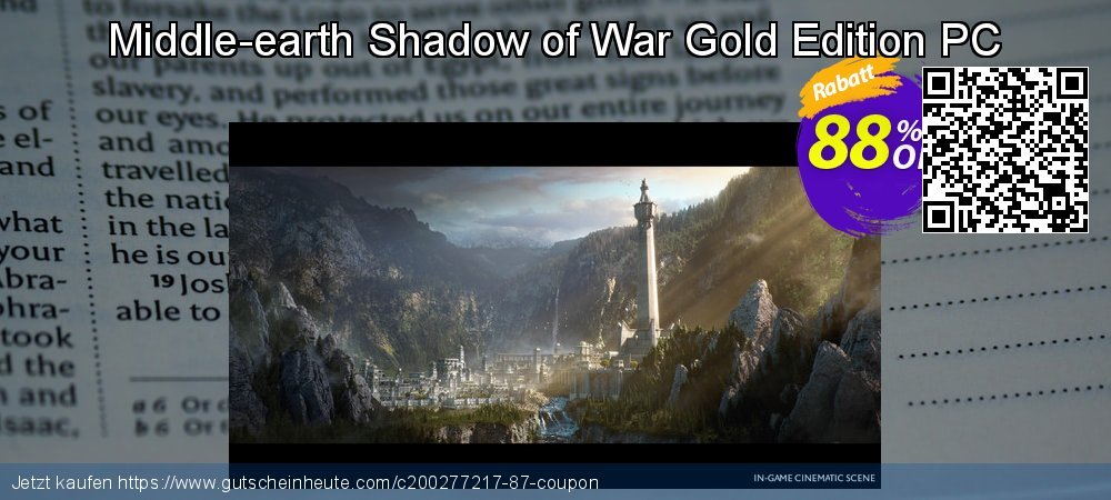 Middle-earth Shadow of War Gold Edition PC genial Sale Aktionen Bildschirmfoto