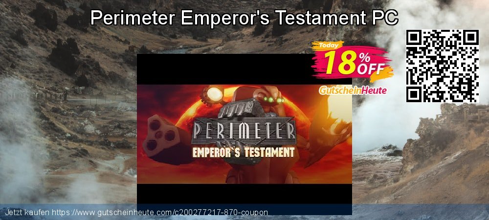 Perimeter Emperor's Testament PC formidable Promotionsangebot Bildschirmfoto