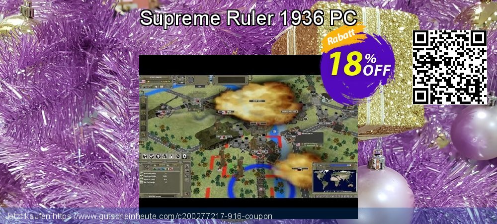 Supreme Ruler 1936 PC uneingeschränkt Sale Aktionen Bildschirmfoto